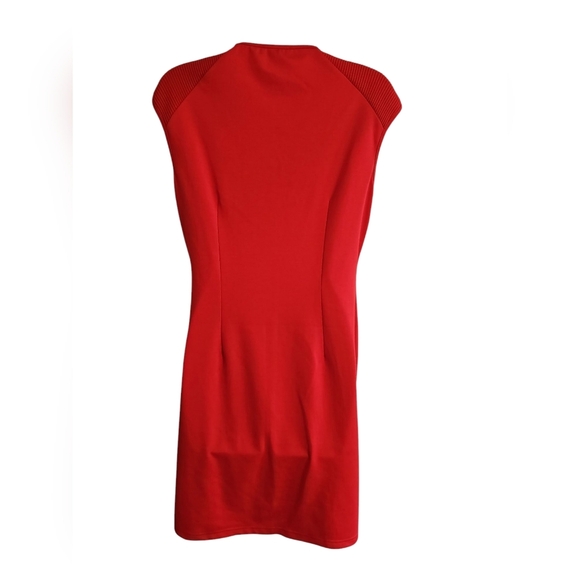 Spense Red Chain Neckline Sleeveless Cocktail Dress Size 8 Party HOCO 90s - Picture 3 of 8